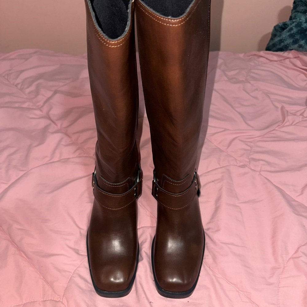 Brown long boots 6.5 (women size)